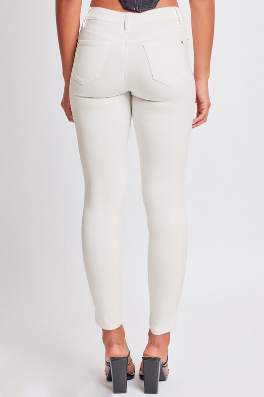 YMI Jeanswear Hyperstretch Vanilla Cream Mid-Rise Skinny Jeans