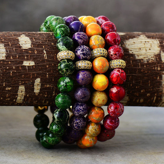 Natural Stone Multi-Beaded Bracelets