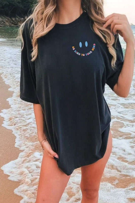 Grateful Graphic Round Neck Short Sleeve T-Shirt