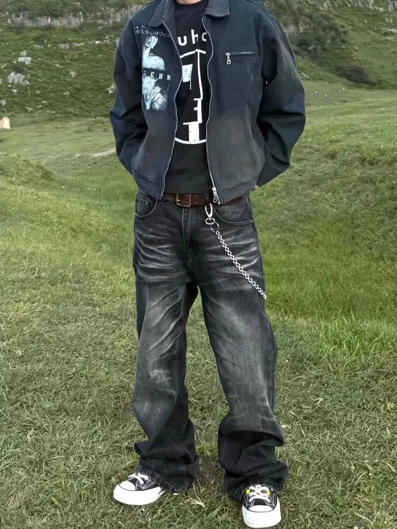 Men's Full Size Wide Leg Jeans