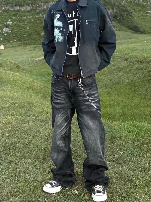 Men's Full Size Wide Leg Jeans