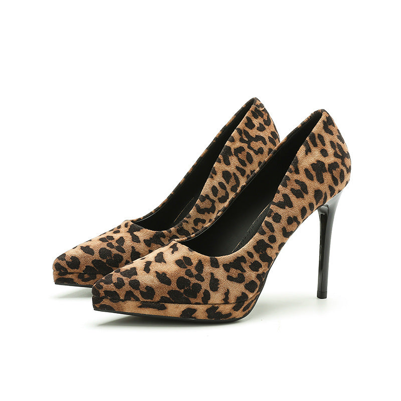Suede Point Toe Stiletto Pumps