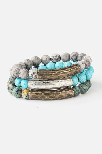 Natural Stone Beaded Bracelets