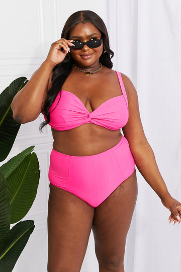 Full Size High-Rise Bikini in Pink