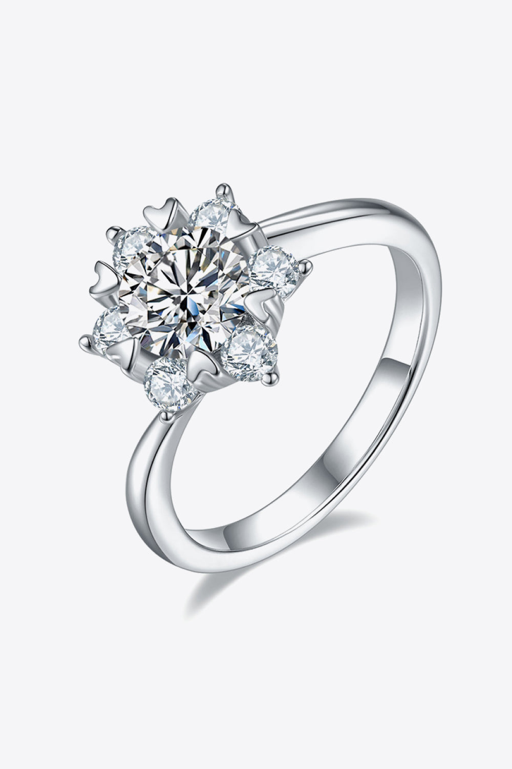 Moissanite 1 Carat Zircon Ring